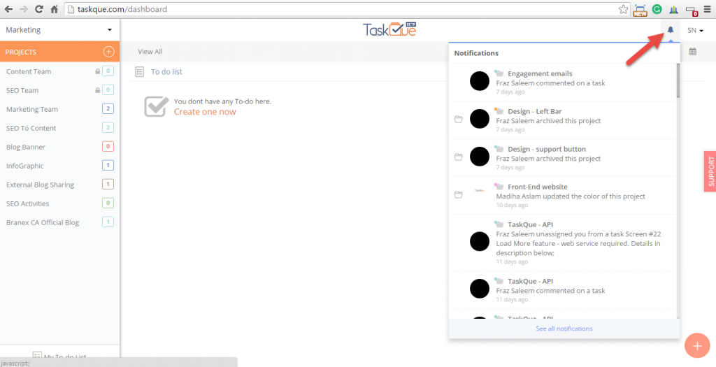 Getting Organized with TaskQue