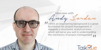 Interview With Leadership and Portfolio Management Coach Andy Jordan Portfolio Management Coach Andy Jordan - TaskQue Blog