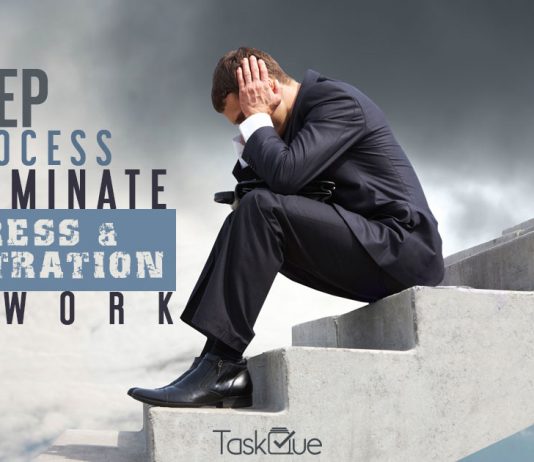 3-Step Process to Eliminate Stress & Frustration at work 3-Step Process to Eliminate Stress & Frustration at work - TaskQue Blog