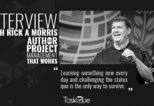 Interview With Project Portfolio Management Expert, Rick A. Morris Project Management Certified Professional Rick A. Morris Interview with TaskQue