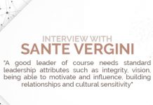 “Great Leaders Will Not Be Concerned With Their Own Longevity, but Foster Leadership Skills In Their Followers”, Sante Vergini Shares Secrets of Leadership Sante Vergini